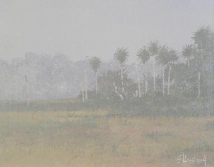 Florida fog acrylic painting Scott Hiestand