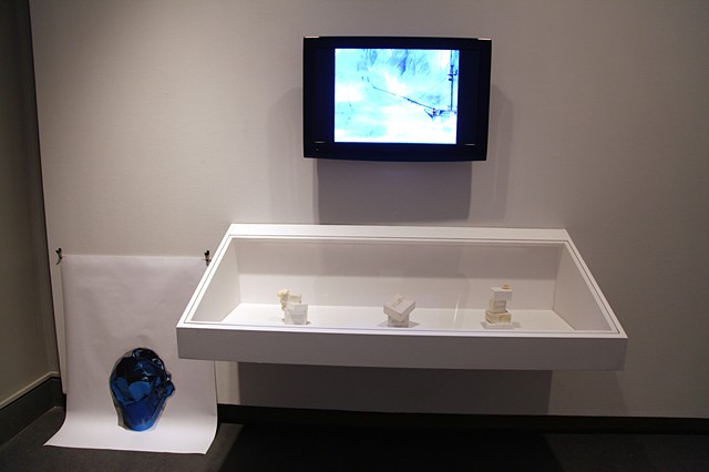installation view: Expeditions
showing: All-One!s (Bars of Dr. Bronner’s), Older, Sadder, And All In White This Time, and Helgi Husið: Nóatún

Ottawa Art Gallery
Sep 21, 2012 - Jan 12, 2013