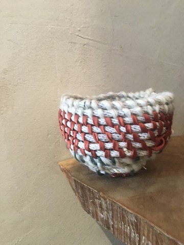 Silk and wool basket
