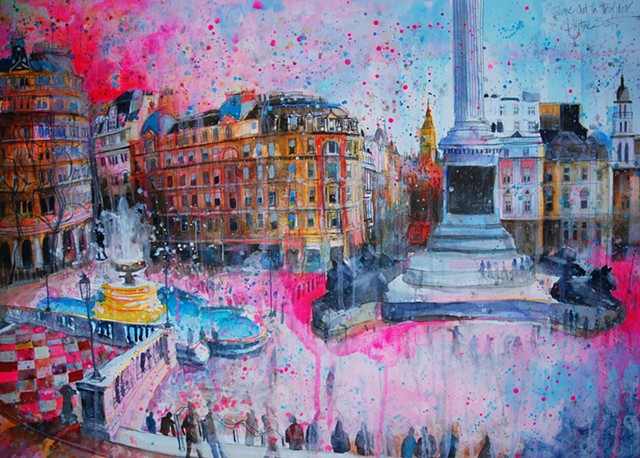 🔴'TIME OUT IN TRAFALGAR, LONDON' Sold
