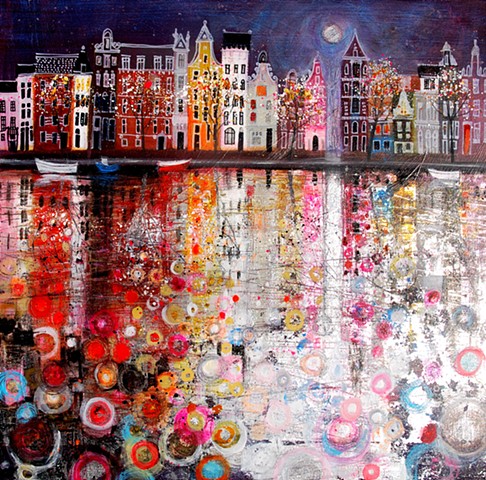 🔴'MOONLIGHT ON AMSTERDAM'Sold