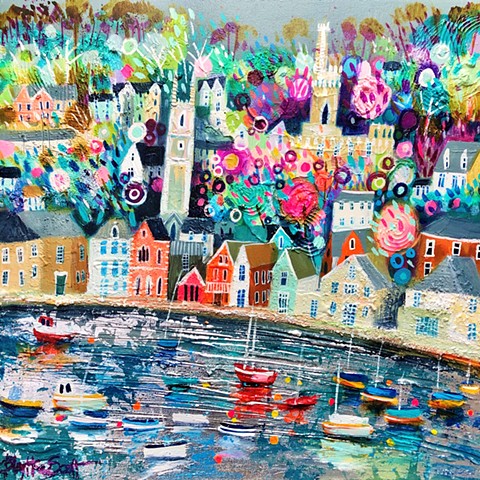 🔴'FLOWERS AT FOWEY' Sold
