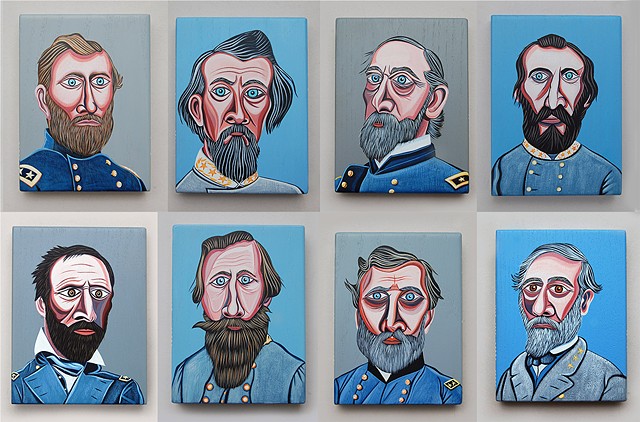 Civil War Generals - set of 8