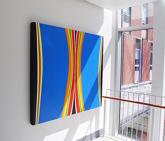 " Blue Stella " - installed at Ulmer Hall, Lock Haven University.

58 x 67" acrylic on canvas