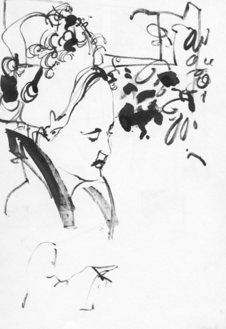 Woman In Cafe