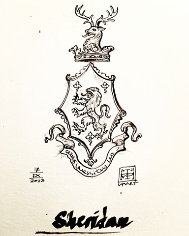 Arms of a female from the Sheridan Family