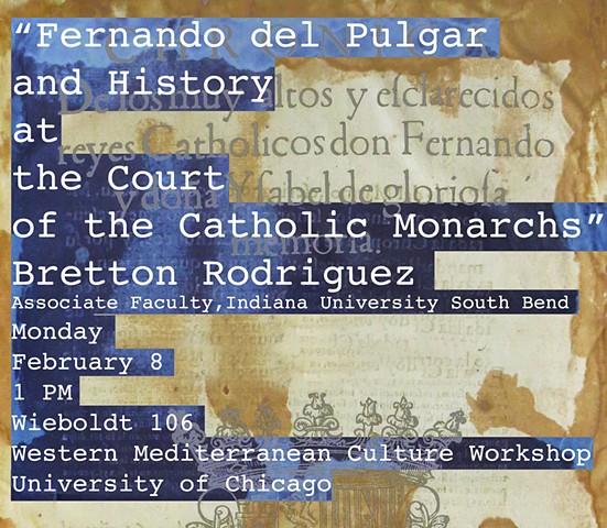 Rodriguez Poster for the Western Mediterranean Culture Workshop at the University of Chicago