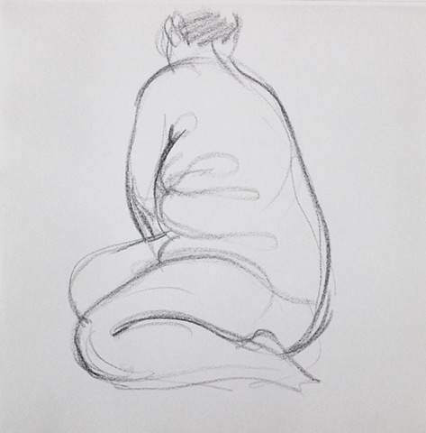 Nude Sitting, Profile