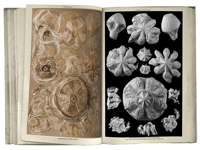 book illustration using cast plaster sculptures