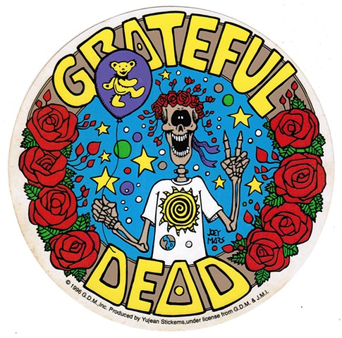 Grateful Dead: Bear Balloon Sticker by Joey Mars