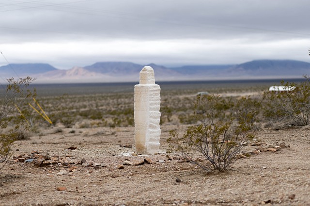 Memorial for Queer Rhyolite, a temporary monument to dreams in the dust
