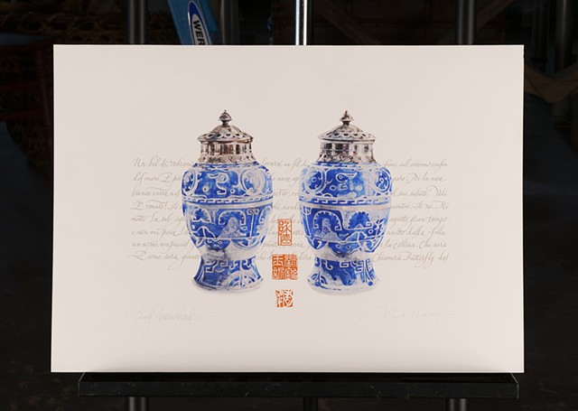 Blue Vases by Brody Neuenschwander and Nadine Lebacq