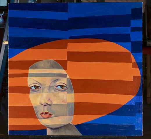 Woman in Shades of Orange by Marianne Levy