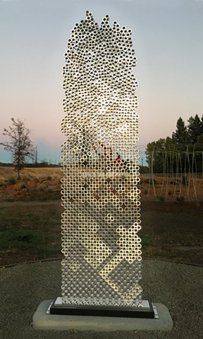 Aluminum installation sculpture