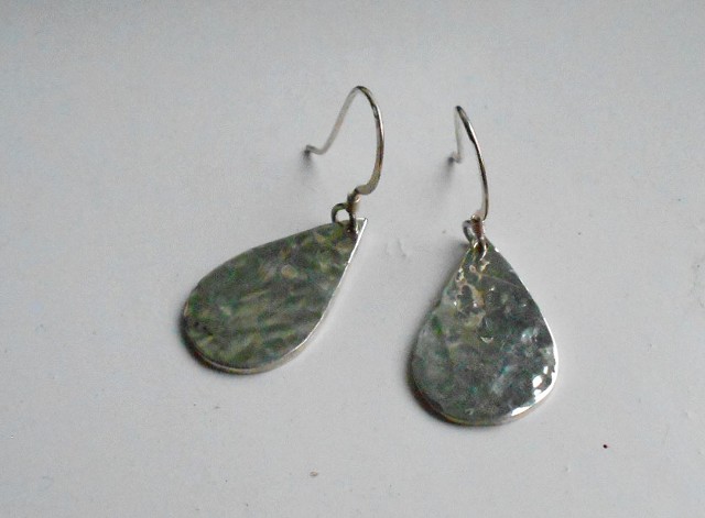 sterling silver teardrop earrings