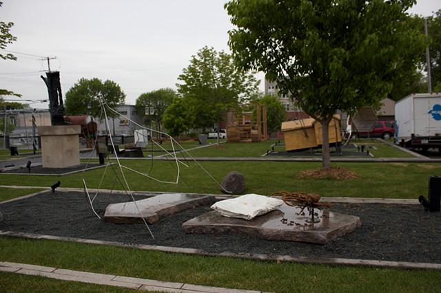 On view at the MCAD Sculpture Garden
