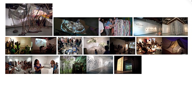 images of works made by the collective, dates ranging from 2010 - 2014