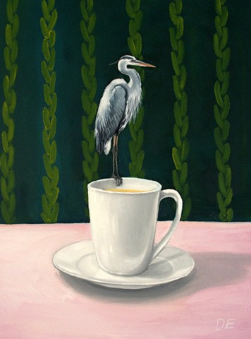 There's a Heron on my Teacup
