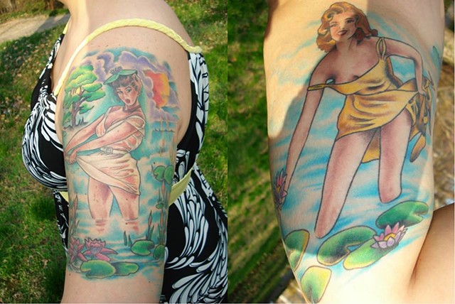 pin ups havertown electric tattoo and piercing Tattoos by Brian Patton