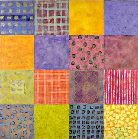 squares, colorful, multicolor, yellow, violet, abstract