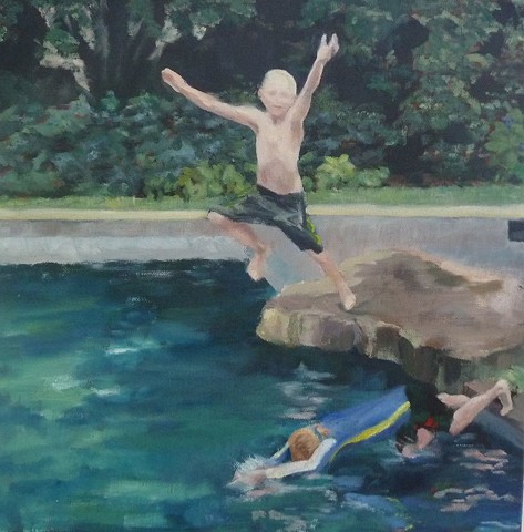 'Pool'.  Artist: Lori Slotkin.
