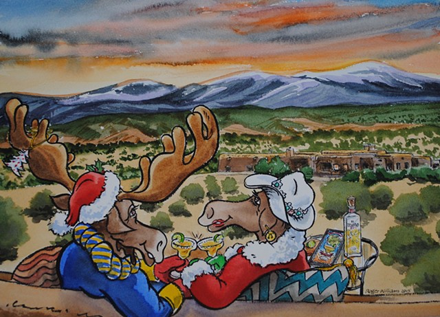 Charlie and Moe Moose move to a new house in New Mexico