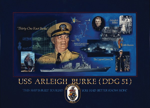 Poster Commemorating the Service of Admiral Arleigh Burke