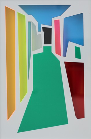 Matthew Thorley. A Sign Of Things To Come 2012 Perspex 54 x 37 cm SOLD by Melody Smith Gallery