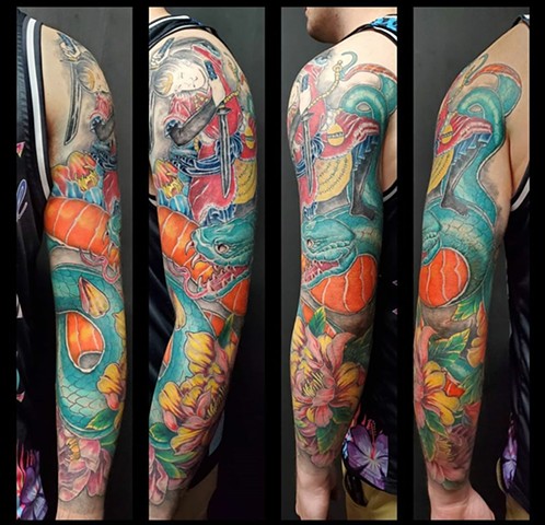 All Rights Reserved By Shauna Fujikawa Stickles- Japanese sleeve