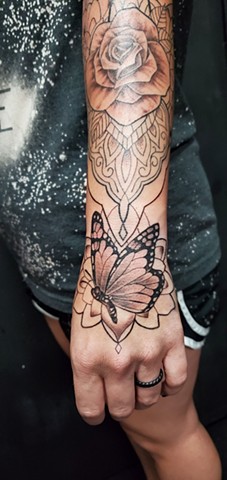 All Rights Reserved By Shauna Fujikawa S. Hope Tattoos & Art - Hand tattoo butterfly