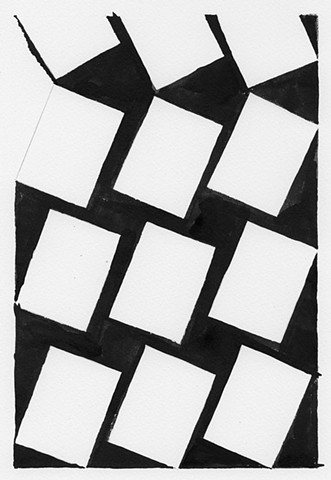 geometric art, black and white