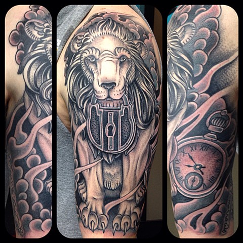 Lion Tattoo by Dan Wulff