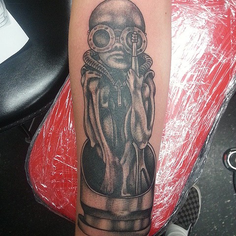 H.R. Giger Tattoo by Mike Hutton