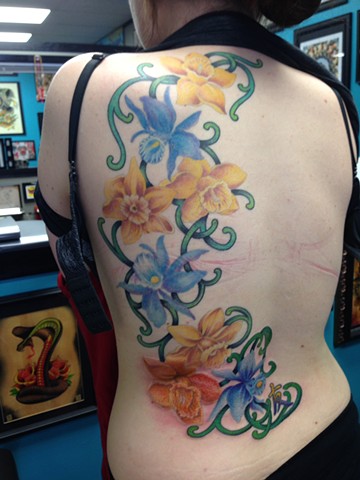 Floral Tattoo by Cindy Burmeister