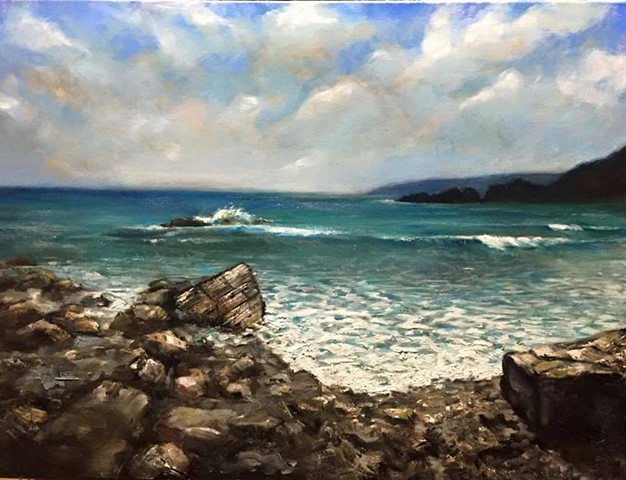 North shore, oil on Canvas,oil on canvas, 18"x24"