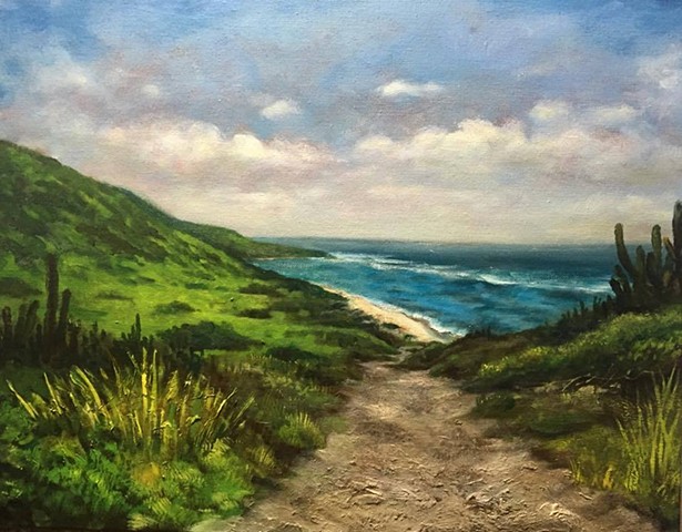 Path to Isaac Bay, oil on canvas, 16"x20"