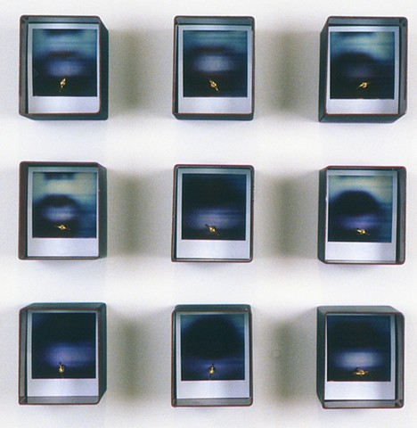 Counterparts In Impossible Worlds polaroids, music box works, metal housing