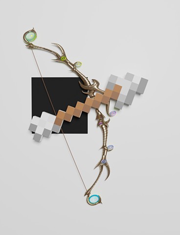 Black Square, Elven Bow and Minecraft Arrow