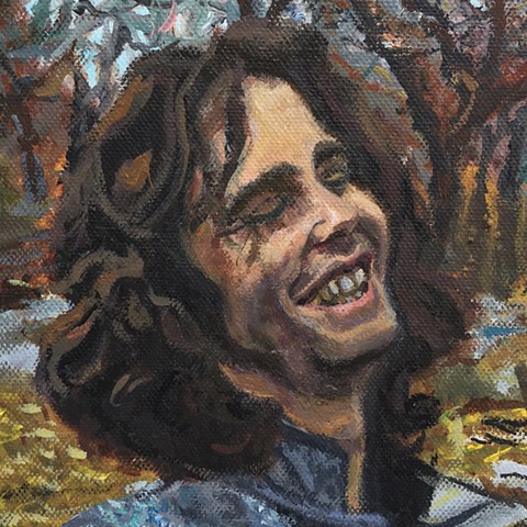Brian Mouhlas BrianMouhlasArt Strongsville Jim Morrison The Doors Painting 2012 Neo-Expressionism Neo-Figurative Neo-Portraiture Hauntology Allegory Cleveland Art Ohio Art Ambiguous Contemporary Art Abject Impasto Brian_Mouhlas Artist Painting Expressioni