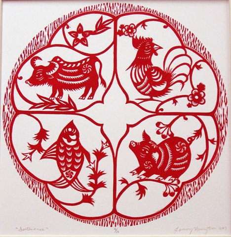 relief print, pork. poultry, beef, fish seafood