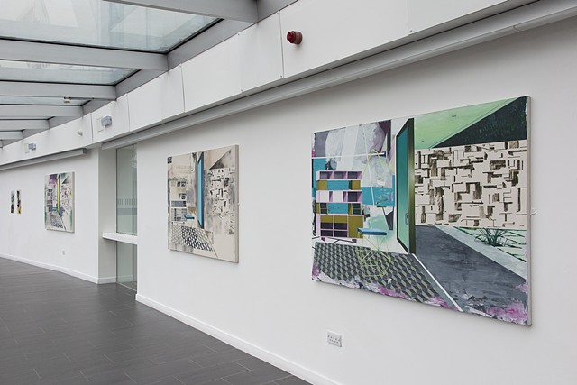 Benet Spencer (installation shot) Collision Drive 2, Project Space Plus, University of Lincoln