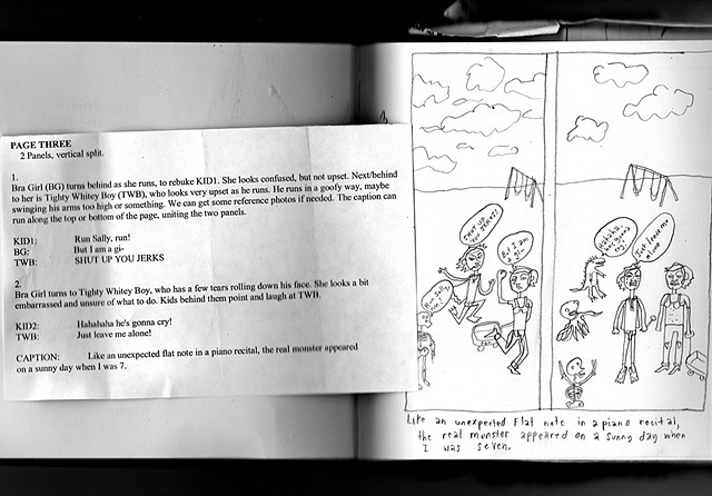 Page 3 sketch with script.