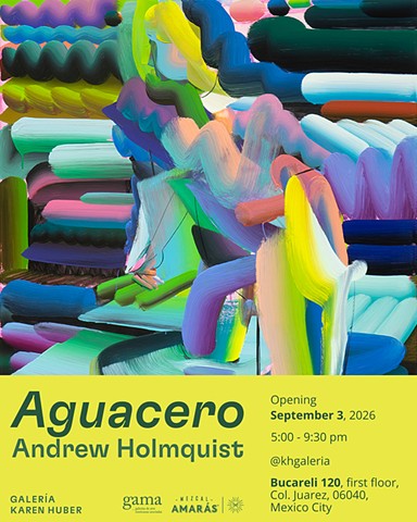 "Aguacero" at Galería Karen Huber in Mexico City opening September 3rd, 2026