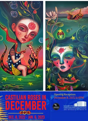 "Castilian Roses in December"@ San Benito Cultural Heritage Museum