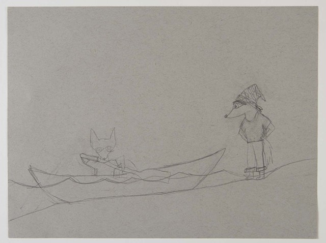 the canoe sunk sketch