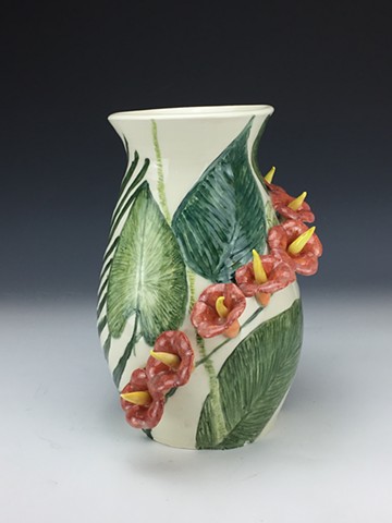 Tropical Flower Vase (View 1)