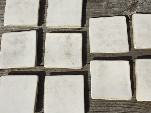 White Glazed Stoneware Plates