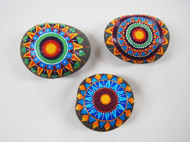 Hand- Painted decorative rocks