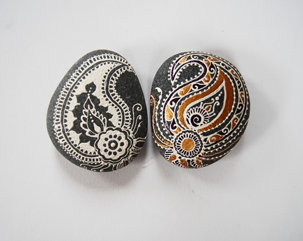Hand- Painted decorative rocks