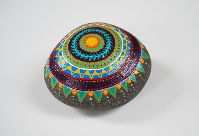Hand- Painted decorative rock
